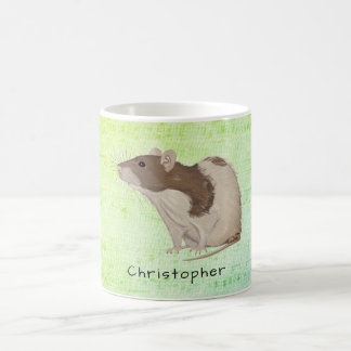 Hinzufügen des Namens Rat Design Kaffeetasse