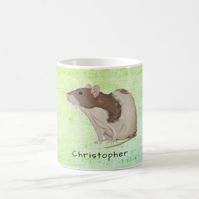 Hinzufügen des Namens Rat Design Kaffeetasse (Mittel)