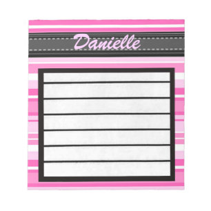 Hinzufügen des Pink-Strips-Notepad Notizblock