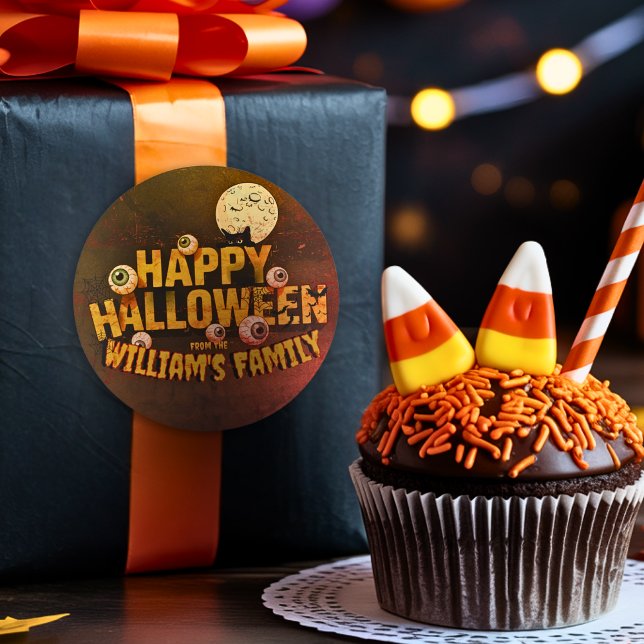 Hinzufügen eigener Wörter benutzerdefiniertes Hall Runder Aufkleber (Von Creator hochgeladen)