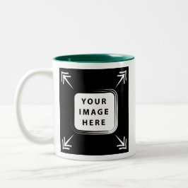 Hinzufügen einer eigenen Bildvorlage Erstellen Sie Zweifarbige Tasse
