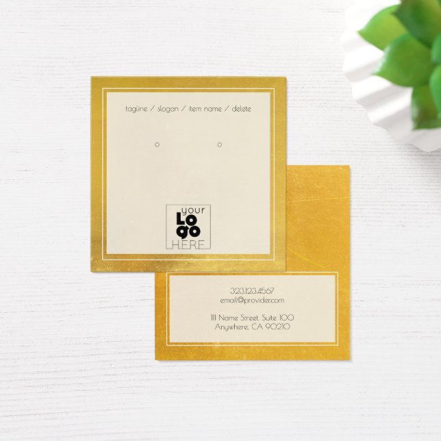 Hinzufügen einer Gold-Logo-Imitate-Metallic-Ohrrin (Schreibtisch)