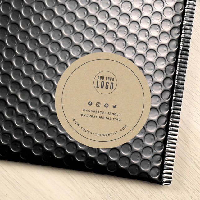 Hinzufügen einer Kraft für das Logo-Logo "Gray Bor Runder Aufkleber (Von Creator hochgeladen)