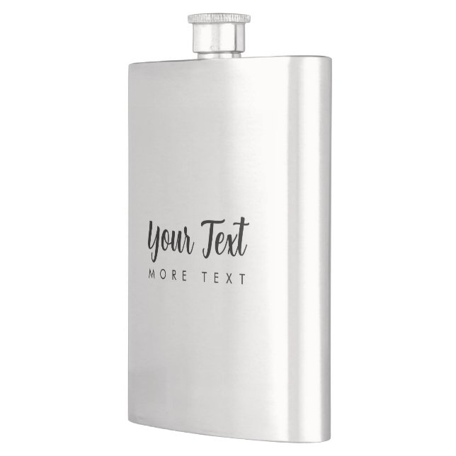 Hinzufügen einer modernen Vorlage für Text Silver  Flachmann (Links)