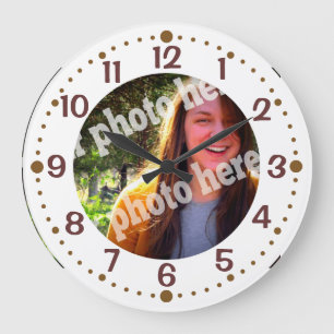 Hinzufügen einer weißen Uhr zum eigenen Foto mit e