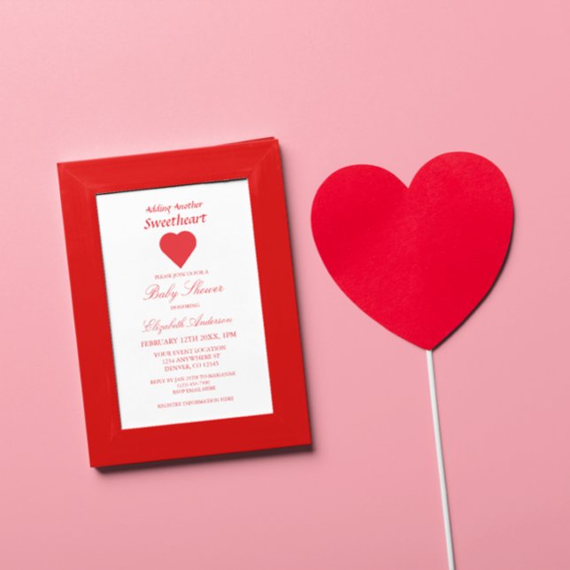 Hinzufügen einer weiteren Sweetheart Baby-Dusche Einladung (Von Creator hochgeladen)