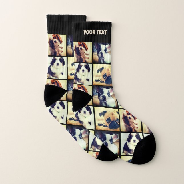Hinzufügen eines benutzerdefinierten Fotos und Fot Socken (Paar)