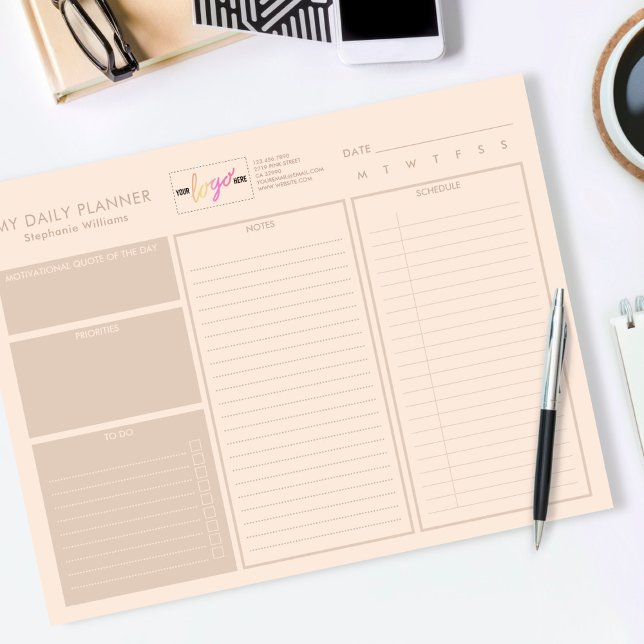 Hinzufügen eines benutzerdefinierten Logos Moderne Notizblock (Von Creator hochgeladen)