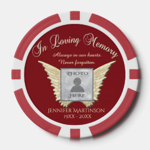 Hinzufügen eines benutzerdefinierten Memorals Pokerchips