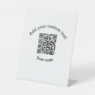 Hinzufügen eines benutzerdefinierten QR-Codegeschä Sockelschild