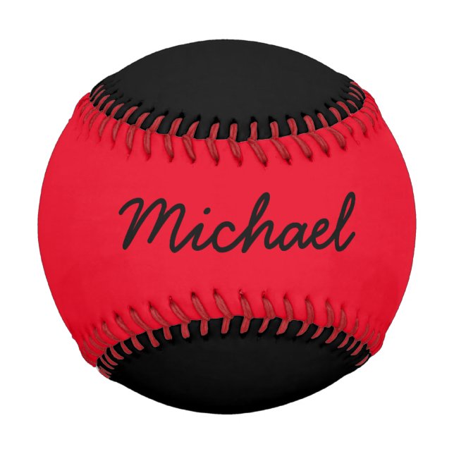 Hinzufügen eines benutzerdefinierten schwarzen und baseball (Vorderseite)