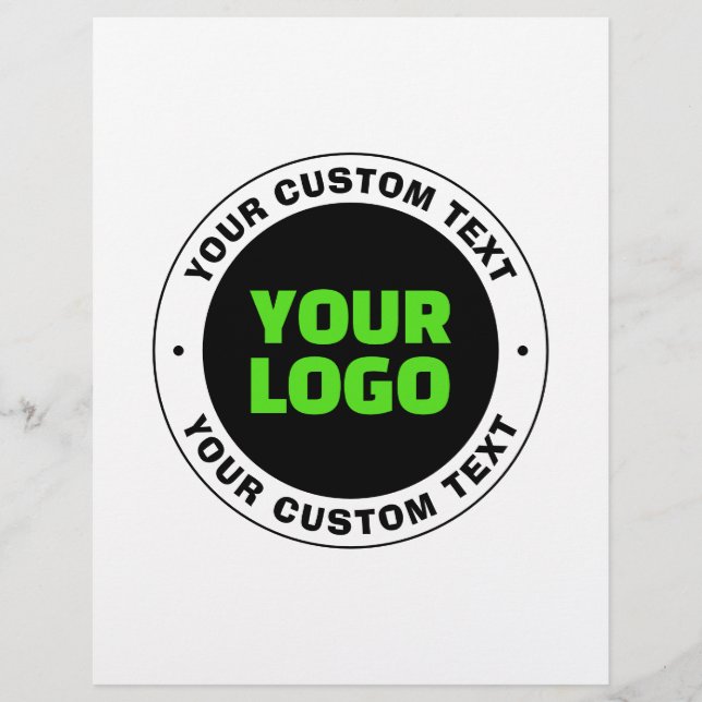 Hinzufügen eines eigenen Firmenlogos oder Hochlade Flyer (Vorne)