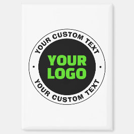 Hinzufügen eines eigenen Firmenlogos oder Hochlade Magnet