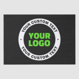 Hinzufügen eines eigenen Firmenlogos oder Hochlade Seidenpapier