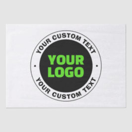 Hinzufügen eines eigenen Firmenlogos oder Hochlade Seidenpapier