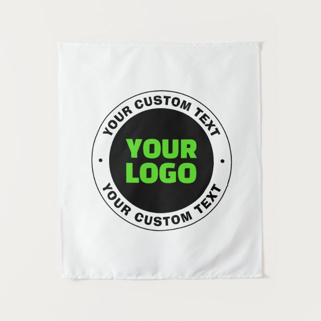 Hinzufügen eines eigenen Firmenlogos oder Hochlade Wandteppich (Vorderseite)