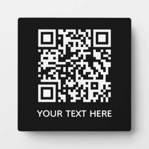 Hinzufügen eines eigenen QR Code Text Scan-Menülin Fotoplatte