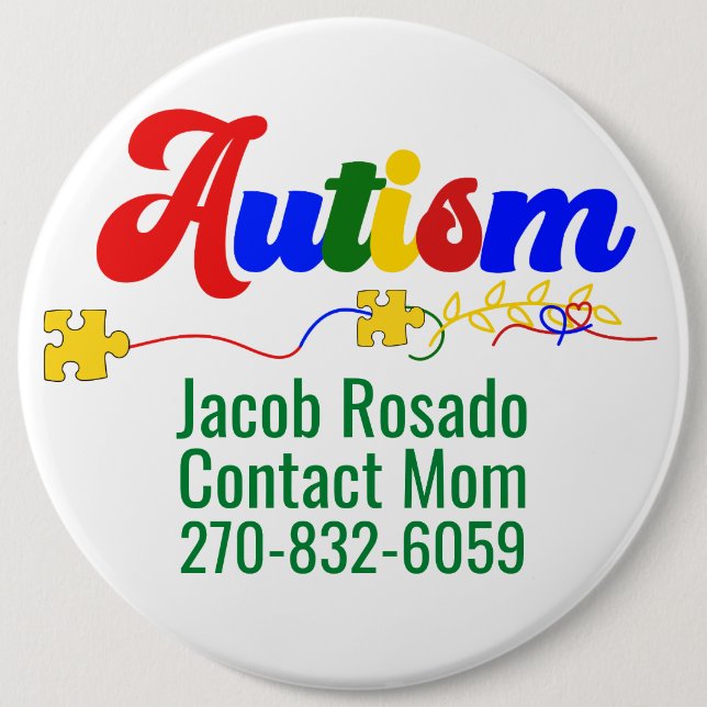 Hinzufügen eines eigenen Textes - Runder Button fü (Vorderseite)