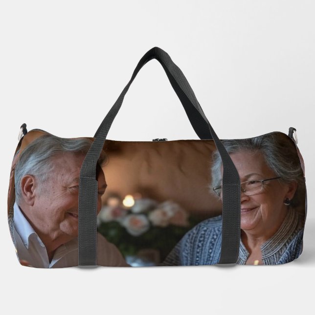 Hinzufügen eines Jubiläums-Fotos Duffle Bag (Vorderseite)