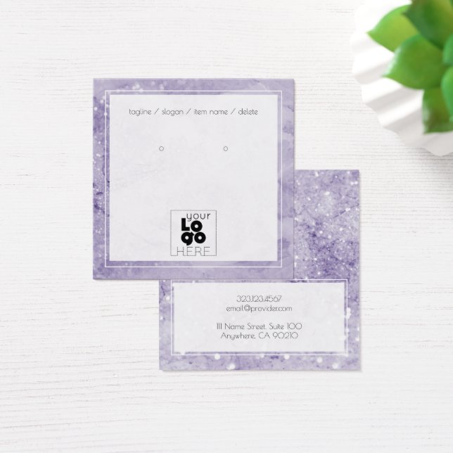 Hinzufügen eines Logo-Amethyst-Glitzer-Marbella-Oh (Schreibtisch)