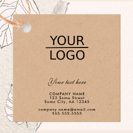 Hinzufügen eines Logos mit dem Werbeaktion "Benutz Geschenkanhänger