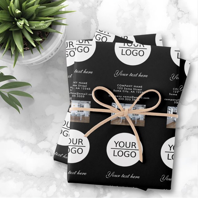 Hinzufügen eines Logos mit der Werbeaktion für ben Geschenkpapier Set (Von Creator hochgeladen)