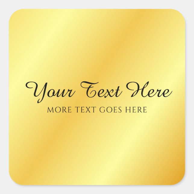 Hinzufügen eines Monogramm-Skripttypografie Quadratischer Aufkleber (Vorderseite)