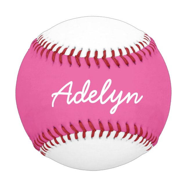 Hinzufügen eines Namens für den benutzerdefinierte Baseball (Vorderseite)