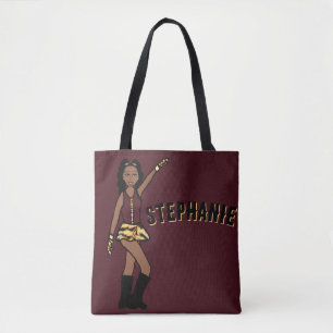 Hinzufügen eines Namens Maroon Tiger Style #3 Tasche