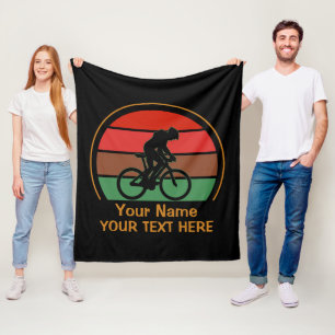 Hinzufügen eines Namens Text-Fahrrad bearbeiten au Fleecedecke