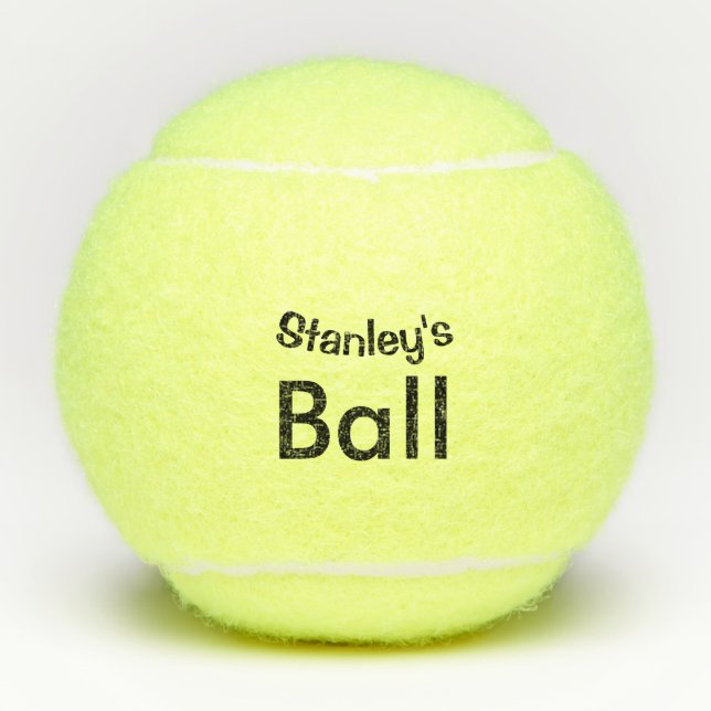 Hinzufügen eines Personalisierten Namens Tennisbälle (Vorderseite)