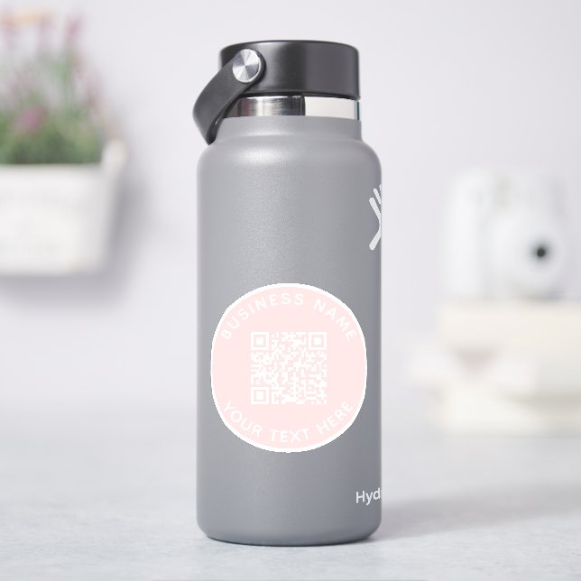 Hinzufügen eines QR-Code-Textscans Minimal Aufkleber (HydroFlask)