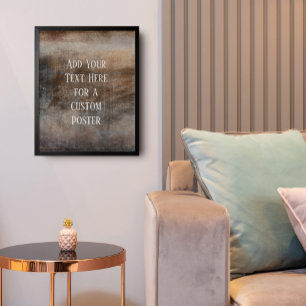 Hinzufügen eines Vintagen Earth-Tone-Grunge-Formul Poster