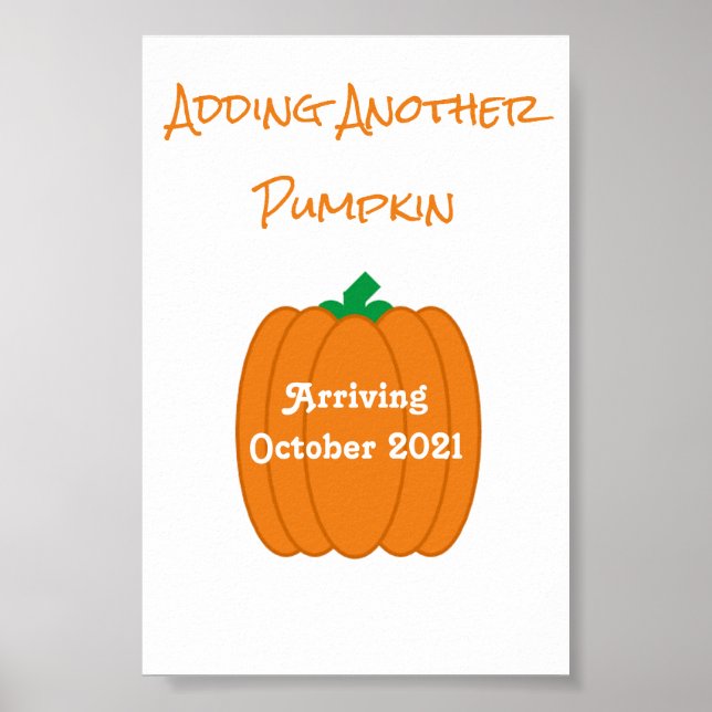 Hinzufügen eines weiteren Kürbiss Poster (Vorne)