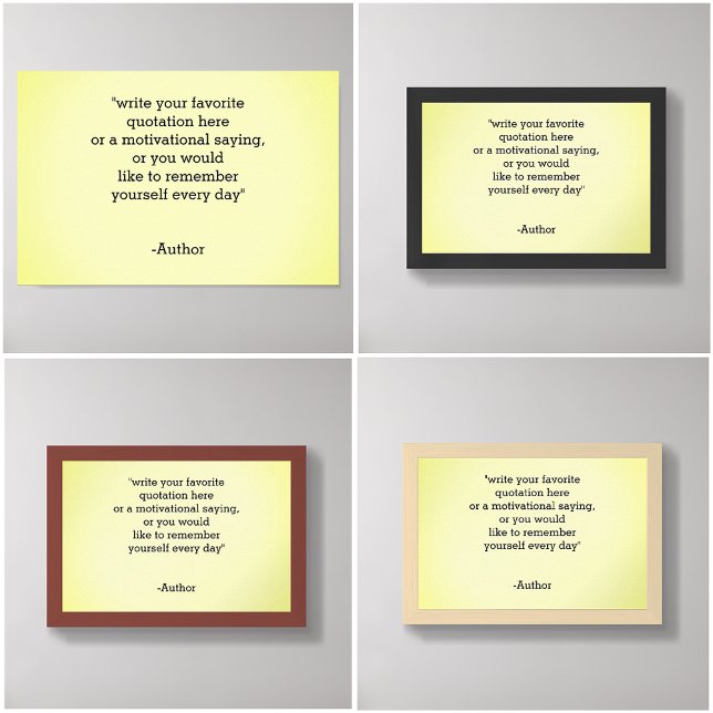 Hinzufügen/Erstellen Ihres eigenen Angebots Poster (quote poster, inspirational quotes posters)