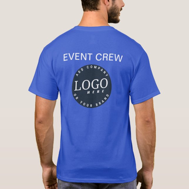Hinzufügen Ihrer Firmenlogo-Website-Adresse Mitarb T-Shirt (Rückseite)