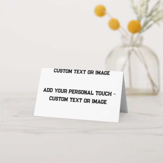 Hinzufügen Ihrer persönlichen Touch - Anpassbare G Platzkarte (Vorderseite)