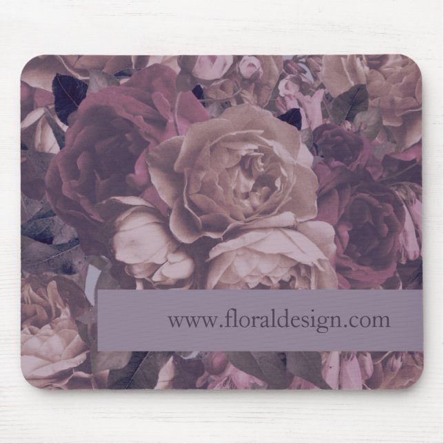 Hinzufügen Ihrer Website Lila Rose Fantasie Mousepad (Vorne)