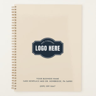Hinzufügen Ihres Firmenlogos Elegante Minimalistis Planer