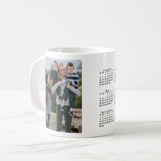 Hinzufügen Ihres Fotos benutzerdefinierte 2019-Kal Kaffeetasse (Vorderseite Links)