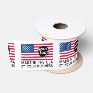 Hinzufügen Ihres Logos aus Kleidungsmarken der USA Satinband