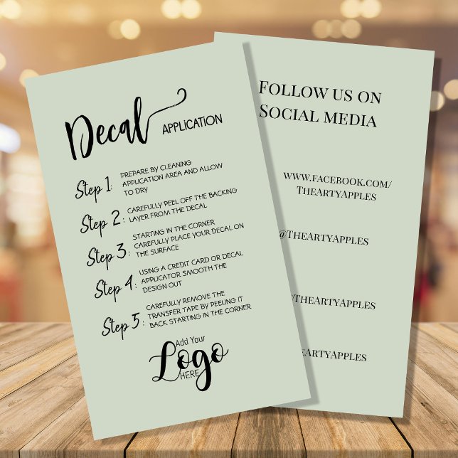 Hinzufügen Ihres Logos - Desktop-Pflegekarten für  Visitenkarte (Von Creator hochgeladen)