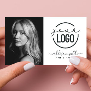 Hinzufügen Ihres Logos Modern Minimalistisches Fot Visitenkarte