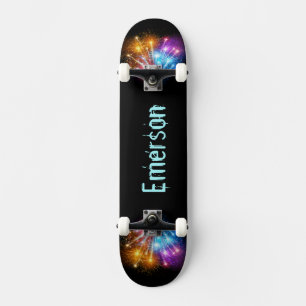 Hinzufügen Ihres Namens für das Firework-Skateboar Skateboard