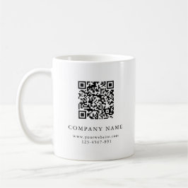 Hinzufügen Ihres RQ-Codes Einfache Clean Company-T Kaffeetasse