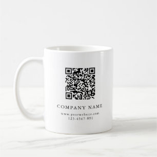 Hinzufügen Ihres RQ-Codes Einfache Clean Company-T Kaffeetasse