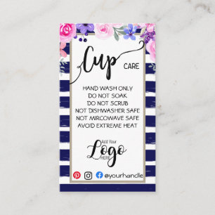 HINZUFÜGEN SIE IHR LOGO-Cup CARE CARDS-Vinyl-Gesc Visitenkarte