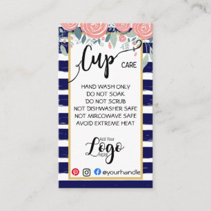 HINZUFÜGEN SIE IHR LOGO-Cup CARE CARDS-Vinylgesch Visitenkarte