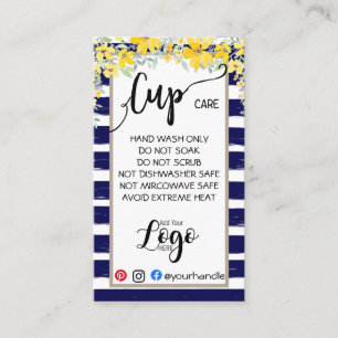 HINZUFÜGEN SIE IHR LOGO-Cup CARE CARDS-Vinylgesch Visitenkarte