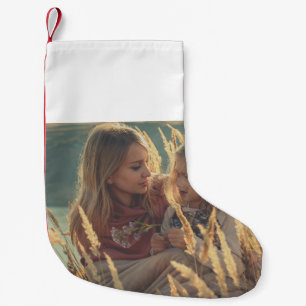 hinzufügen Sie Ihre Foto Weihnachten personalisier Kleiner Weihnachtsstrumpf